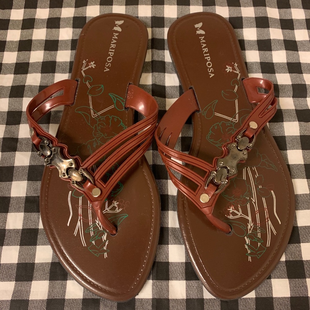 Brown Mariposa Sandals